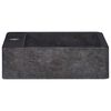 vidaXL Waschbecken Schwarz 40x40x12 cm Marmor