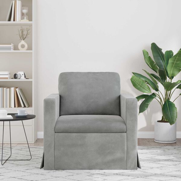 vidaXL Sofa Hellgrau Gesamtabmessungen: 78 x 78 x 80 cm (B x T x H)