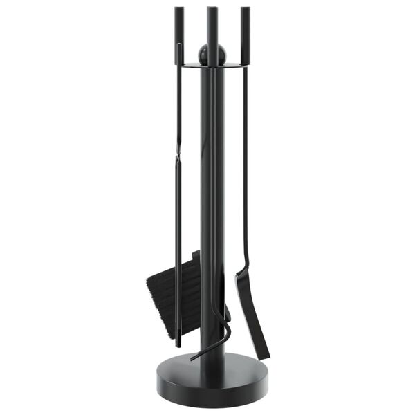vidaXL 5-teiliges Kaminbesteck-Set 18x56 cm Stahl