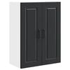 vidaXL Wandschrank PORTO Schwarz 60 x 31 x 80 cm Holzwerkstoff