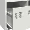 vidaXL Sideboard Wei&szlig; 101,5x39x73,5 cm Kaltgewalzter Stahl