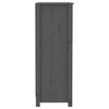 vidaXL B&uuml;cherregal Grau 80x35x97 cm Massivholz Kiefer