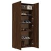 vidaXL Schuhschrank Braun Eichen-Optik 80x35,5x180 cm Holzwerkstoff