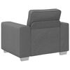 vidaXL Sofa 3 pcs Dunkelgrau 219 x 80 x 82 cm Leinenmischgewebe
