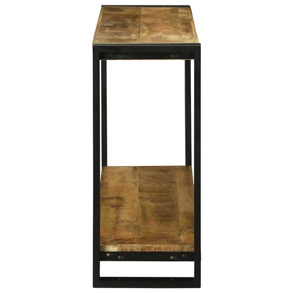 vidaXL Konsolentisch mit Regal Braun 120 x 33 x 75 cm Massivholz Mango
