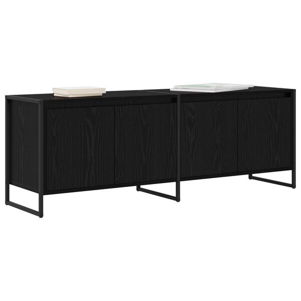 vidaXL TV-Schr&auml;nk Schwarz Eichen-Optik 140 x 36 x 49,5 cm