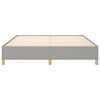 vidaXL Bettgestell ohne Matratze Hellgrau 180x200 cm Stoff
