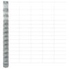 vidaXL Feldzaun Silber 50 x 1,6 m Verzinkter Stahl