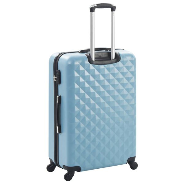 vidaXL Hartschalen-Trolley-Set 3 Stk. Blau ABS