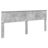 vidaXL Bettrahmen mit Kopfteil Beton 200 x 200 cm Massives Kiefernholz