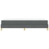 vidaXL Boxspringbett mit Matratze Dunkelgrau 80 x 200 cm Stoff