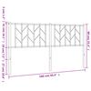 vidaXL Kopfteil Metall Schwarz 160 cm