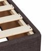vidaXL Boxspringbett mit Matratze Dunkelbraun 90x200 cm Stoff