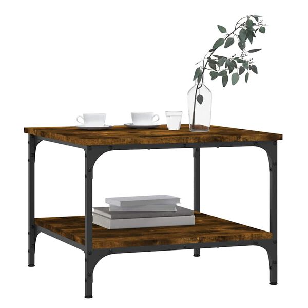 vidaXL Couchtisch R&auml;uchereiche 55x55x40 cm Holzwerkstoff