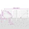 vidaXL Zaun mit Pfosten Silber 0,6 x 25 m Stahl