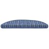 vidaXL Selbstklebende Treppenschoner 15 pcs Blau 56 x 17 x 3 cm