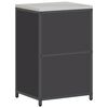 vidaXL K&uuml;chenaufbewahrung mit Regal Schwarz 60 x 50 x 92 cm Stahl