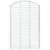 vidaXL Gabione mit Hochbogen 150x50x220/240 cm Verzinktes Eisen