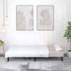 vidaXL Schlafsofa 2-Sitzer Creme Mikrofasergewebe