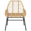 vidaXL 3-teiliges Garten-Esszimmer-Set Braunes Polyrattanglas