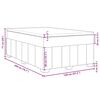 vidaXL Boxspringbett mit Matratze Creme 120x200 cm Stoff