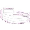 vidaXL Boxspringbett mit Matratze Schwarz 120 x 190 cm Stoff