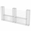 vidaXL Gabionenkorb U-Form Stahl 240&times;20&times;100 cm