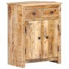 vidaXL Sideboard 59x35x75 cm Raues Mangoholz