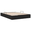 vidaXL Aufbewahrungsbett mit Matratze Schwarz 140 x 190 cm Stoff