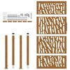 vidaXL Gartentor 100x175 cm Verwitterungsstahl Trace-Design