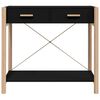 vidaXL Konsolentisch Schwarz 82x38x75 cm Holzwerkstoff