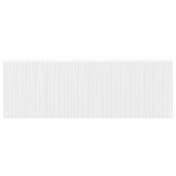 vidaXL Spitzenvorhang mit Vorh&auml;ngen Wei&szlig; 200 x 1200 cm Polyester