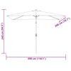 vidaXL Sonnenschirm 200x300 cm Gr&uuml;n Rechteckig