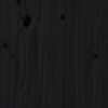 vidaXL Nachttische 2 Stk. Schwarz 40x35x49 cm Massivholz Kiefer