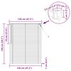 vidaXL Venetianer Jalousie Verstellbar Wei&szlig; 150 x 120 cm PVC