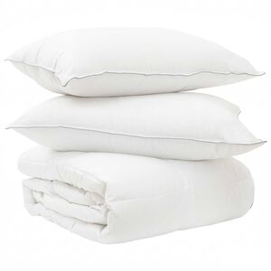 vidaXL Duvet- und Kopfkissen-Set 3 stk. 200 x 200 cm Winter Wei&szlig;