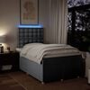 vidaXL Boxspringbett mit Matratze Hellgrau 120x190 cm Stoff