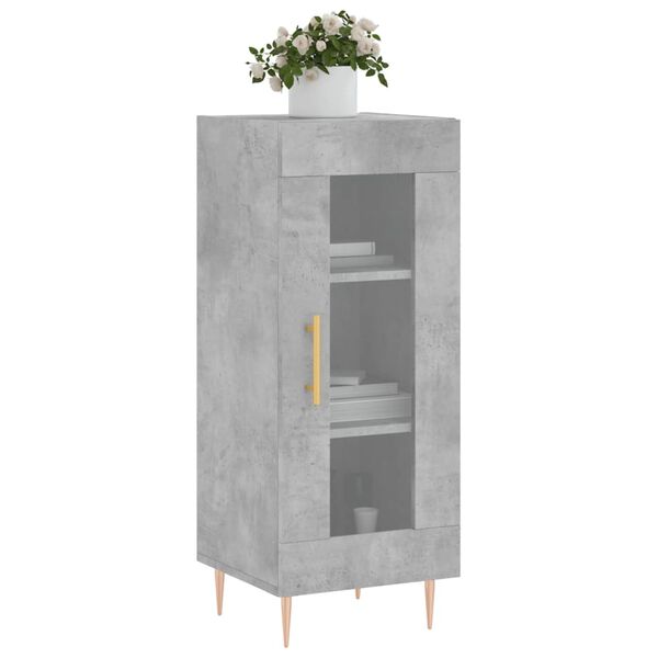 vidaXL Sideboard Betongrau 34,5x34x90 cm Holzwerkstoff