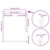 vidaXL Verdunkelungsrollo Grau 95x150 cm Stoffbreite 90,7 cm Polyester