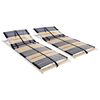 vidaXL Lattenroste 2 Stk. mit 42 Latten 7 Zonen 70x200 cm