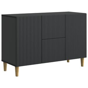 vidaXL Sideboard Schwarz 89 x 34,5 x 60 cm Holzwerkstoff