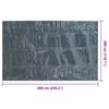 vidaXL Treibende Pool-Solarplane PE 600x300 cm Schwarz und Blau