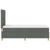 vidaXL Boxspringbett mit Matratze Dunkelgrau 80 x 200 cm Stoff