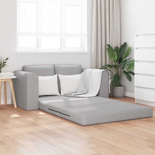 vidaXL Schlafsofa 60cm Wolkengrau Stoff
