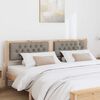 vidaXL Kopfteil Sonstiges Braun und Taupe 180 cm Massivholz Kiefer
