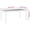 vidaXL 9-tlg. Garten-Essgruppe 180x90x75 cm Massivholz Akazie