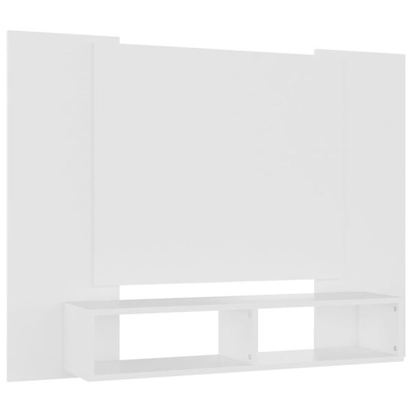 vidaXL TV-Wandschrank Wei&szlig; 120x23,5x90 cm Holzwerkstoff