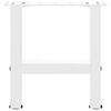 vidaXL Couchtischbeine Wei&szlig; 2 Stk. 40x(30-31) cm Stahl