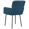 vidaXL Esszimmerst&uuml;hle 2 Stk. Blau Samt