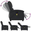 vidaXL Massagesessel Relaxsessel Echtleder Schwarz